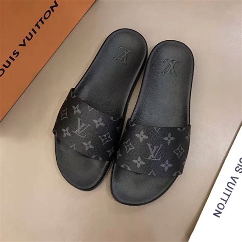 mens lv slides|louis vuitton men's slides.